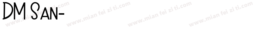 DM San字体转换